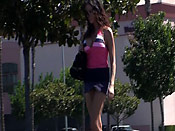 Brunette stalking cumshot - Brunette stalking cumshot