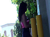 Brunette stalking cumshot - Brunette stalking cumshot