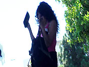 Brunette stalking cumshot - Brunette stalking cumshot