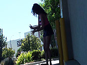 Brunette stalking cumshot - Brunette stalking cumshot