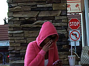 Slow reactions - Dumb girl getting jizzed on the streets