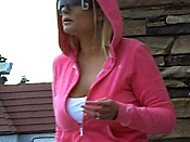 Slow reactions - Dumb girl getting jizzed on the streets