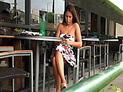 Text this bitch! - Texting bitch gets public cum disgrace