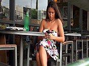 Text this bitch! - Texting bitch gets public cum disgrace