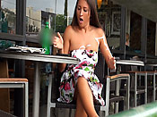 Text this bitch! - Texting bitch gets public cum disgrace