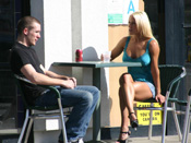 Courtney Elder - This couger is old enough to be this dudes mom!