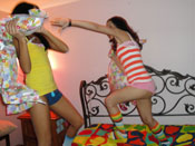 Lexi & Tia - Lexi & Tia have their first teen BFF threesome!