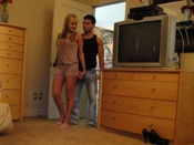 Briana B. - Sexy blonde fucks on floor in hacked vid!