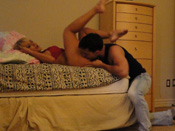 Briana B. - Sexy blonde fucks on floor in hacked vid!