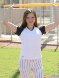Jules may be shy but she aint that shy watch her flash her boobies out on the field in full baseball gear