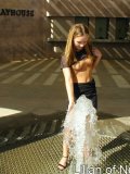 Gorgeous teen plays in the water on a hot day