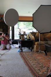 Some sexy BTS of the sexy Kirsten Price getting naked and naughty.