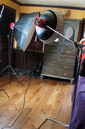  Behind the scenes with the blonde, very hot and sexy Nicole Aniston.