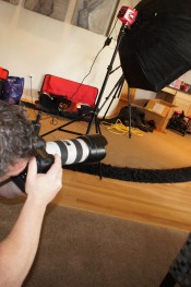 Some behind the scenes footage of sweet, sassy and sexy busty brunette, Danni Cole, as she spends the day shooting with the Aziani crew.