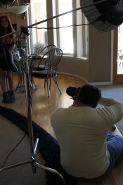 Be a fly on the wall and slip behind the scenes to watch beautiful Mckenzee Miles as she works herself up for the camera using the rocker.