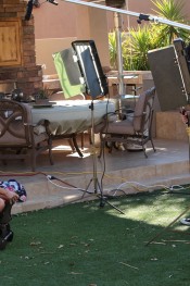 Be a fly on the wall and slip behind the scenes to watch beautiful Mckenzee Miles as she works herself up for the camera using the rocker.