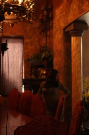 Some fun and personal behind the scenes footage of gorgeous busty brunette, Aria Giovanni, having fun on the set at Aziani!