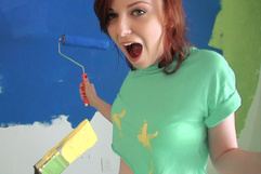 Emma O'Hara in Redhead Tits Painting Nude - Mofosnetwork.com